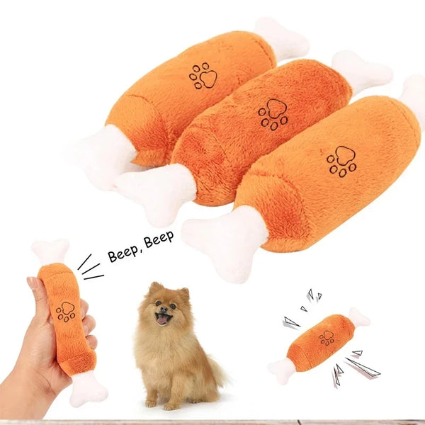 Puppy Dog Toys Cute Plush Stuffed Squeaky Lovely Products Pet Small Dog Tugging Chew Quack Sound Toy Peluche Puppy Accessories