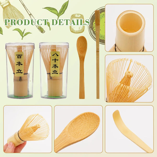 Home Traditional Ceramic Matcha Sets With Bamboo Whisk Ceramic Matcha Bowl Whisk Holders Tea Sets Tea Ceremony Accessories