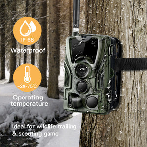 3G Outdoor Camera HC-801G 16MP Trail Camera SMS/MMS/SMTP Photo Traps LEDs Wild Cameras Camouflage ZopiStyle