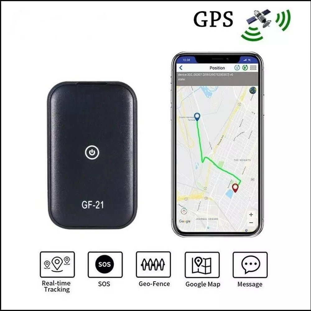 Locator Real-time Driving Tracker Anti-lost GF21 Mini Device Voice Control Recording WIFI GPS black ZopiStyle