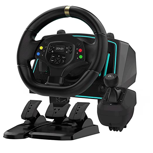 DOYO Volante Gaming Racing Steering Wheel para Xbox One/Playstation 4/ Xbox Series X/S/ PS3/ PC/ Xinput/Xbox 360/Nintendo Switch ZopiStyle