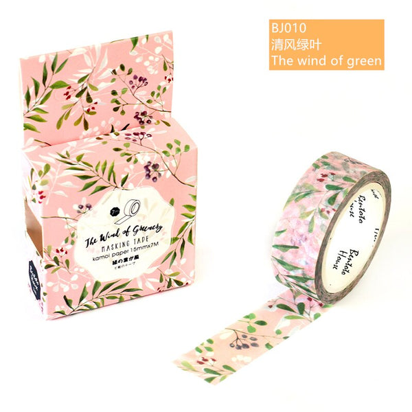 21 Design Original Paper Washi Tape Donuts Forest Animal Flamingo 15mm Adhesive Masking Tapes DIY Decoration Stickers A6377 ZopiStyle