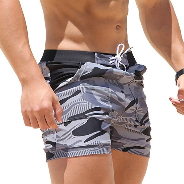 Breathable Men Beach Shorts Summer Surfing 2021 New Quick Drying Swimwear European And American Fashion Camouflage Boxer Shorts ZopiStyle