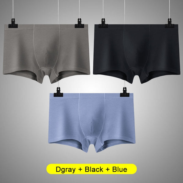 3pcs Youpin Mijia Men's Underwear Man Cotton Antibacterial Boxer Shorts Panties Solid Breathable Boy Underpants Family Calecon ZopiStyle
