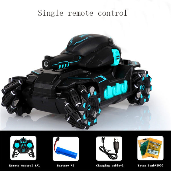 2.4G RC Car Toy 4WD Water Bomb Tank RC Toy Shooting Competitive Gesture Controlled Tank Remote Control Drift Car Kids Boy Toys ZopiStyle