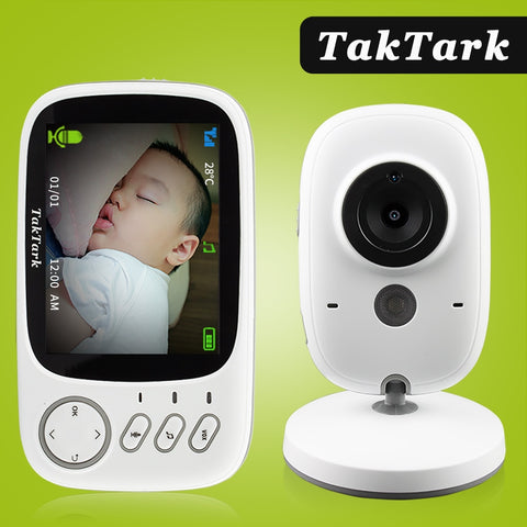 TakTark 3.2 inch Wireless Video Color Baby Monitor portable Baby Nanny Security Camera IR LED Night Vision intercom ZopiStyle