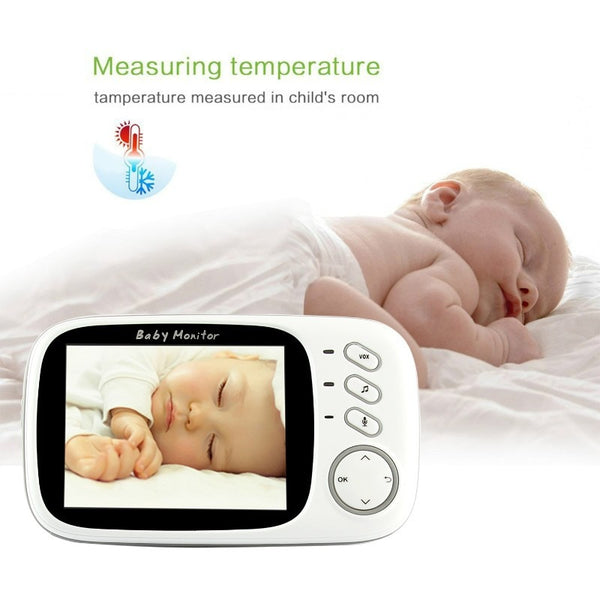 VB603 2.4G Wireless Video Baby Monitor with 3.2 Inches LCD 2 Way Audio Talk Night Vision Surveillance Security Camera Babysitter ZopiStyle
