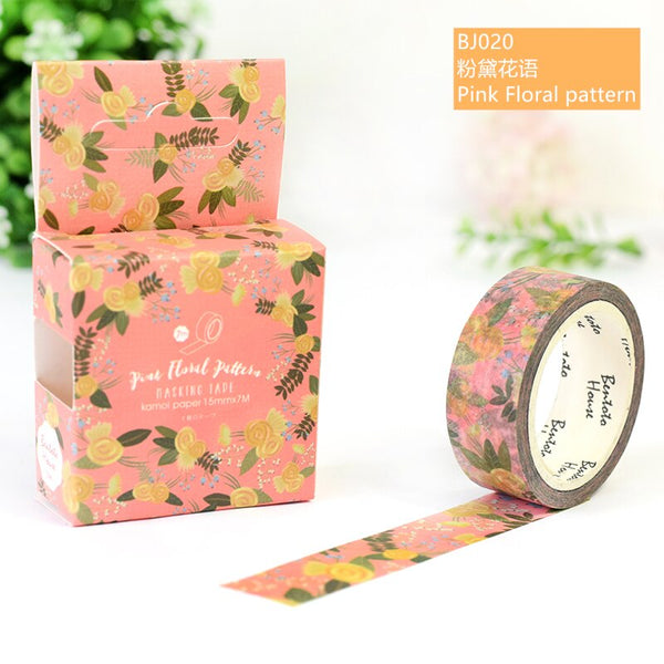 21 Design Original Paper Washi Tape Donuts Forest Animal Flamingo 15mm Adhesive Masking Tapes DIY Decoration Stickers A6377 ZopiStyle