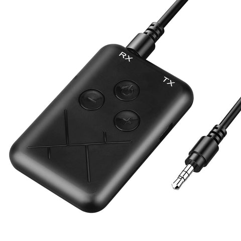 Bluetooth Audio Transmitter No Need for Driver Transmit and Receive Adapter 2-in-1 3.5mm  Black ZopiStyle