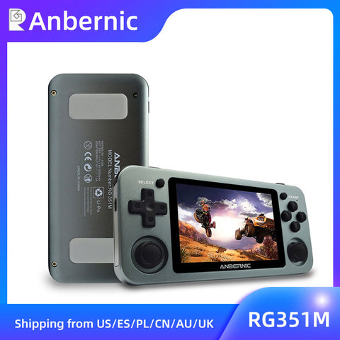 ANBERNIC RG351M New Version Wifi PS1 Retro GAME 2400 GAMES 64G Games RG351P -Upgrade Version RK3326 N64 Pocket Game Player 351M ZopiStyle