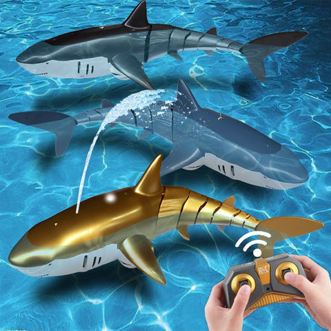 Remote Control Sharks Toy for Boys Kids Girls Rc Fish Animals Robot Water Pool Beach Play Sand Bath Toys 4 5 6 7 8 9 Years Old ZopiStyle