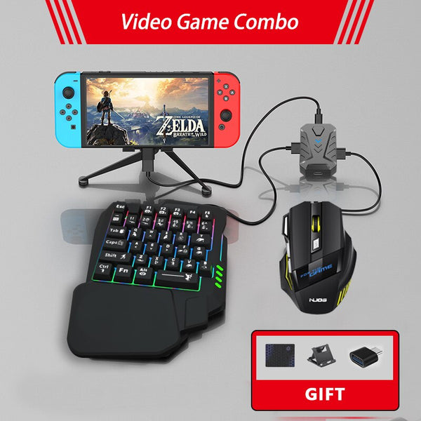 6 in1 Video Game Keyboard Mouse Converter Game Console Gamepad Joystick Adapter Controller for Switch PS4 PS5 XBOX ONE MasterPro ZopiStyle