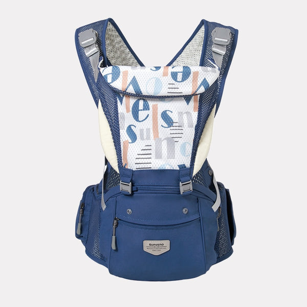 Sunveno Ergonomic Baby Carrier Baby Kangaroo Child Hip Seat Tool Baby Holder Sling Wrap Backpacks Baby Travel Activity Gear ZopiStyle