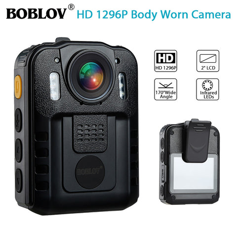 BOBOLOV WN9 1296P HD Camera Body Camcorder 170° Wide Angle IR Night Vision Standard + Kingston TF32GB ZopiStyle