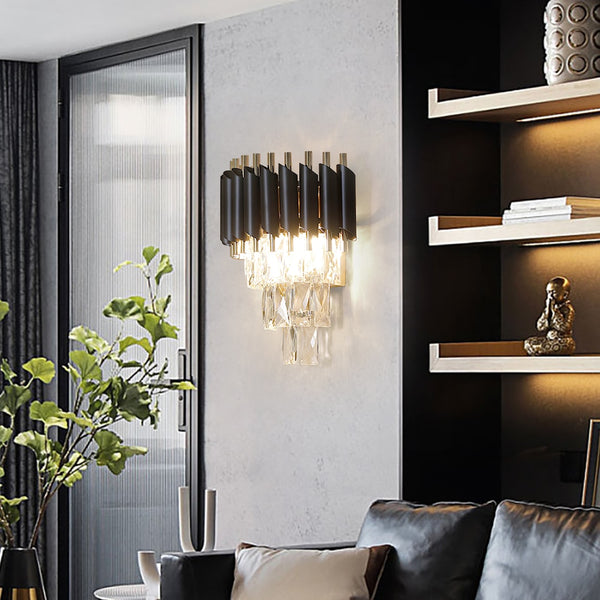 Youlaike LED Wall Sconces Lighting Bedroom Living Room Crystal Wall Lamp AC90-260V Bedside Decor Wall Light Fixture