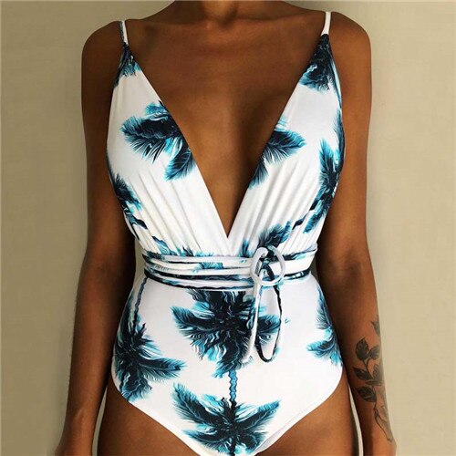 9Color Print Hot One Piece Swimwear Women Beach Monokini Swimsuit Trikini Mujer Banador Biquini Maio Maillot Femme Badpak Stroje