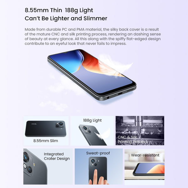 Blackview C80 Smartphone 8GB+128GB Octa Core Android 12 50MP Cameras 5180mAh Cell Phone With 15W Fast Charging Mobile Phones