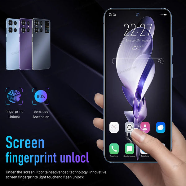 Hot Brand Global S24Ultra 7.0HD Screen Smart Phone 16G+1T 7000Mah Android13 Celulare Dual Sim Face Unlocked NFC 5G Mobile Phone