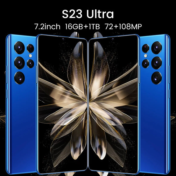 2023 New Smartphone S23 Ultra 5G Original Mobile Phone 6800mAh 16+1TB 7.2inch HD Screen Face Unlock Dual SIM Cards Cell phone