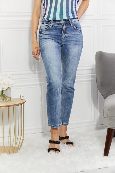 Kancan Full Size Amara High Rise Slim Straight Jeans Trendsi