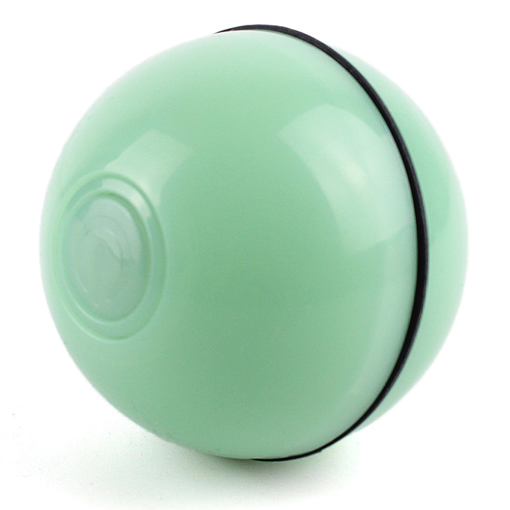 Interactive Cat Toy Ball Usb Rechargeable Automatic Rotating Electronic Pet Toy Rechargeable green_Approximately 6.4cm in diameter ZopiStyle