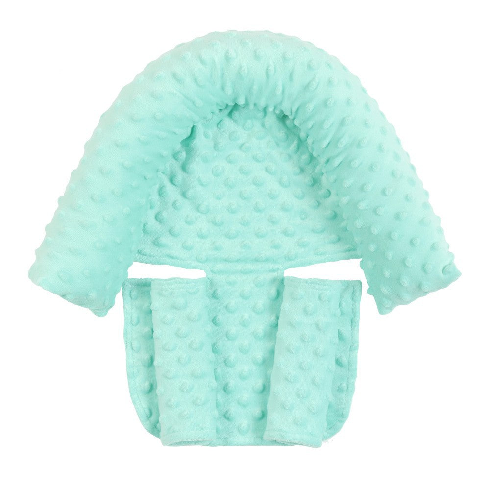 2Pcs/Set Baby Safety Seat Headrest + Safety Belt Cover Set for Infants Mint Green ZopiStyle