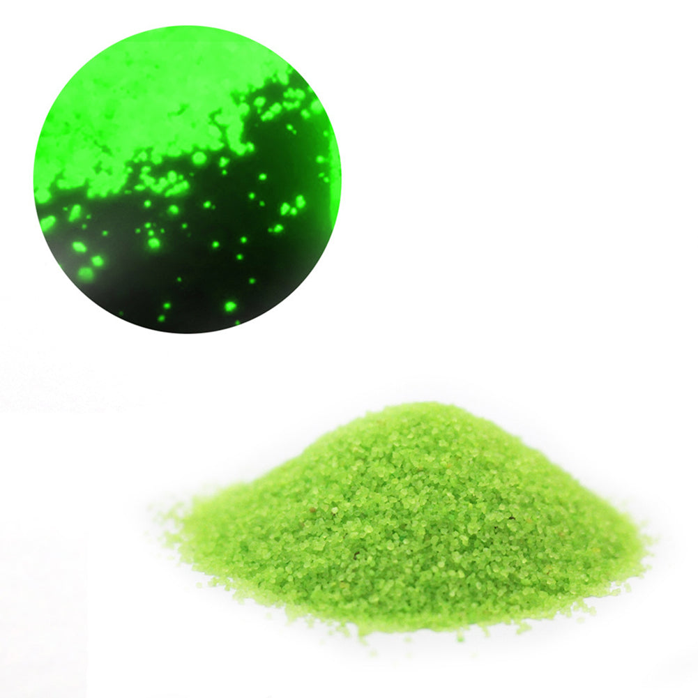 50g Luminous Sand Glow in The Dark Party DIY Bright Paint Star Wishing Bottle Fluorescent Particles Toy yellow-green ZopiStyle