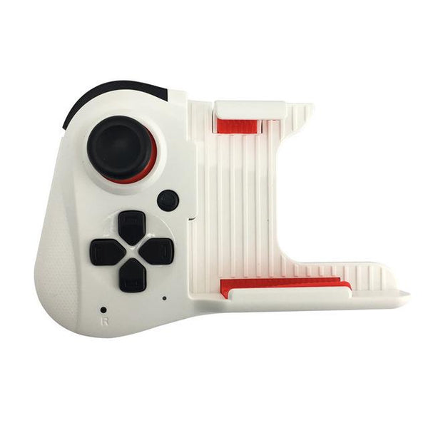 For MOCUTE-059 One-handed Wireless Bluetooth Gamepad for Android IOS Phone PUBG Game Pad Rechargeable Game Handle White ZopiStyle