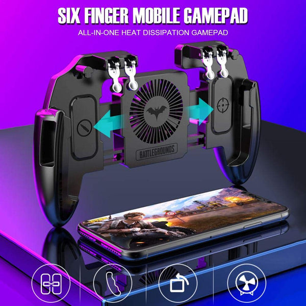 Six Finger Gaming Controller M11 Mobile Gamepad Joystick  M11 Heat dissipation version ZopiStyle
