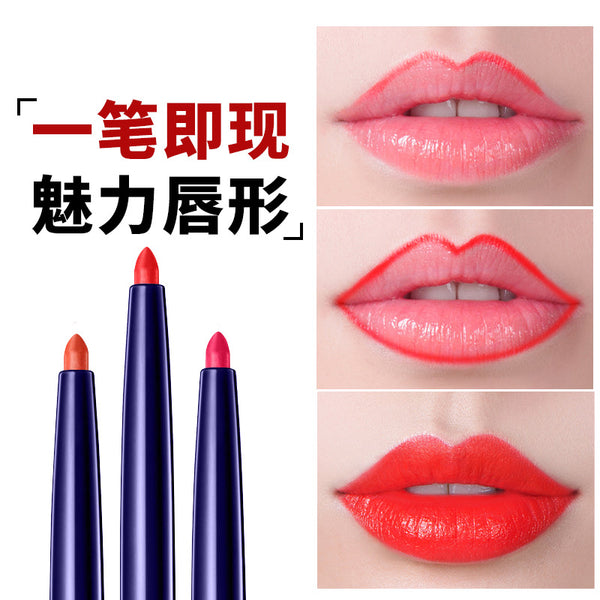 VLONCA Vernoni double-headed red lip wire thread stereo plastic belt lip brush is not easy to remove makeup manufacturers ZopiStyle