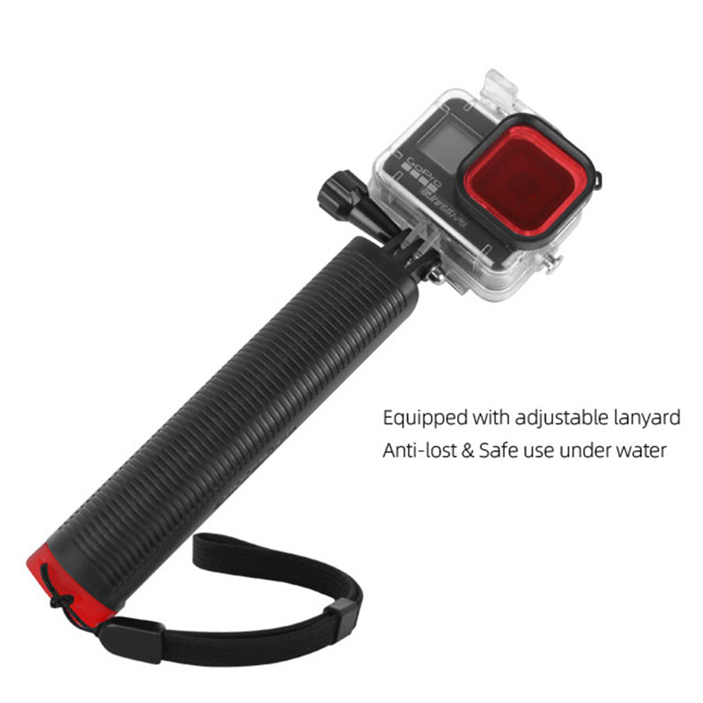 Sports Camera Waterproof Shell Protective Cover Underwater Photography Diving Stick Buoyancy Stick for GoPro Hero 8 Camera Accessories 1*case+3*filters ZopiStyle