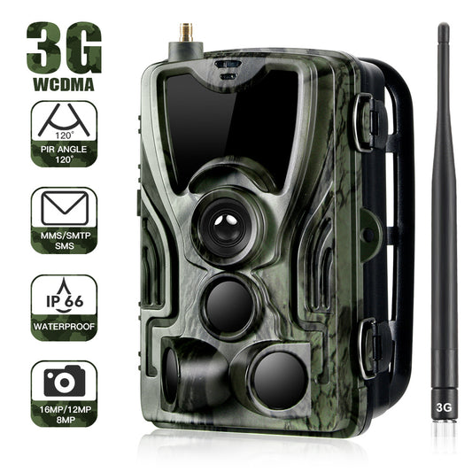 3G Outdoor Camera HC-801G 16MP Trail Camera SMS/MMS/SMTP Photo Traps LEDs Wild Cameras Camouflage ZopiStyle