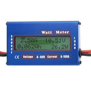 100A 60V DC RC Helicopter Airplane Battery Power Analyzer Watt Meter Balancer(Blue) blue ZopiStyle