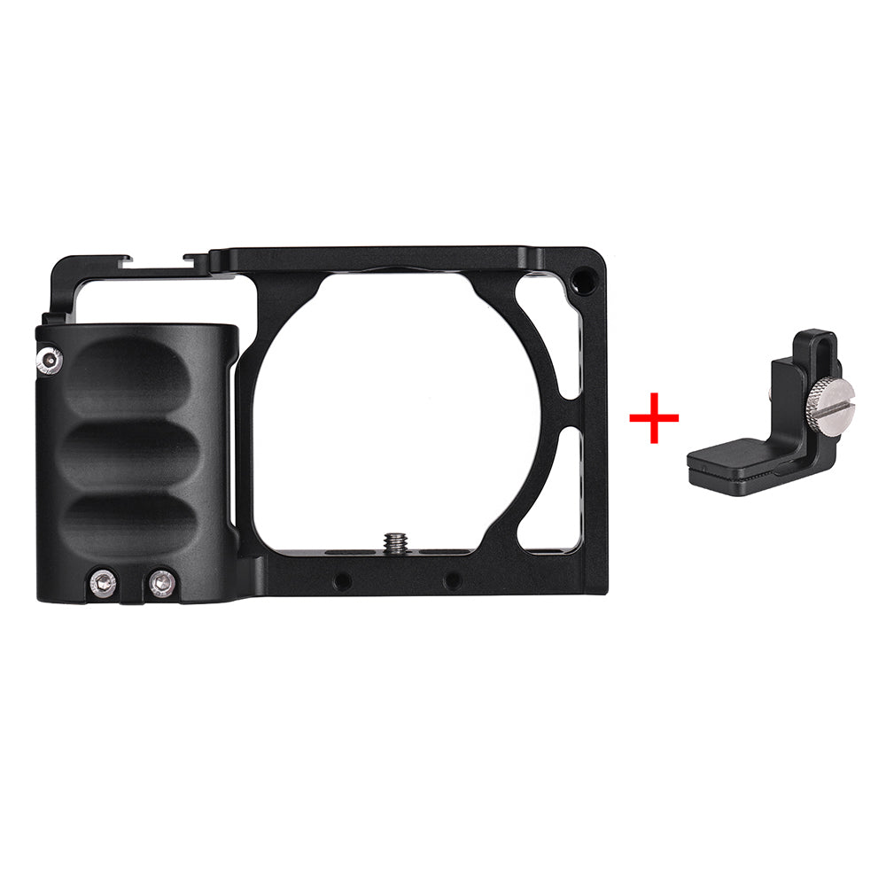 for Sony A6000 A6300 A6500 NEX7 Video Camera Cage + Hand Grip Kit Film Making System with Cable Clamp black ZopiStyle