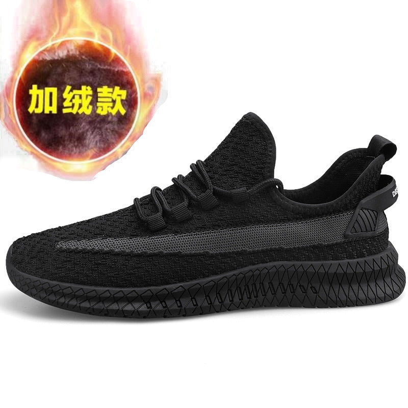 2021 new tide shoes spring flying weave men's shoes one generation breathable sneakers breathable casual running shoes men's shoes ZopiStyle