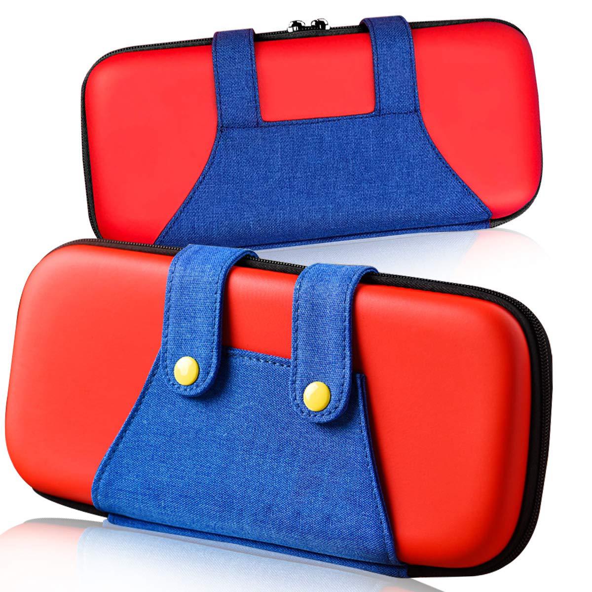 Mini Wear-resistant Portable Storage Bag Carrying Case for Switch Game Console red ZopiStyle