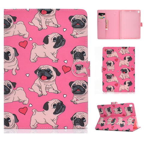 For iPad 5/6/7/8/9-iPad Pro9.7-iPad 9.7 Laptop Protective Case Color Painted Smart Stay PU Cover Caring dog ZopiStyle