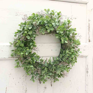 12.5inch(32CM) Green Corallina Officinalis Shape Wreath for Door Wall Window Party Decor green ZopiStyle