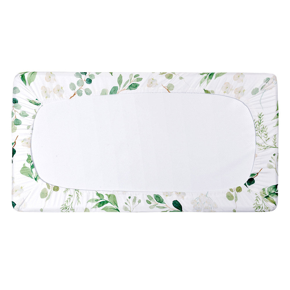 Removable Washable Changing Pad Cover for Baby Care Table Printing Cover Green leaf ZopiStyle