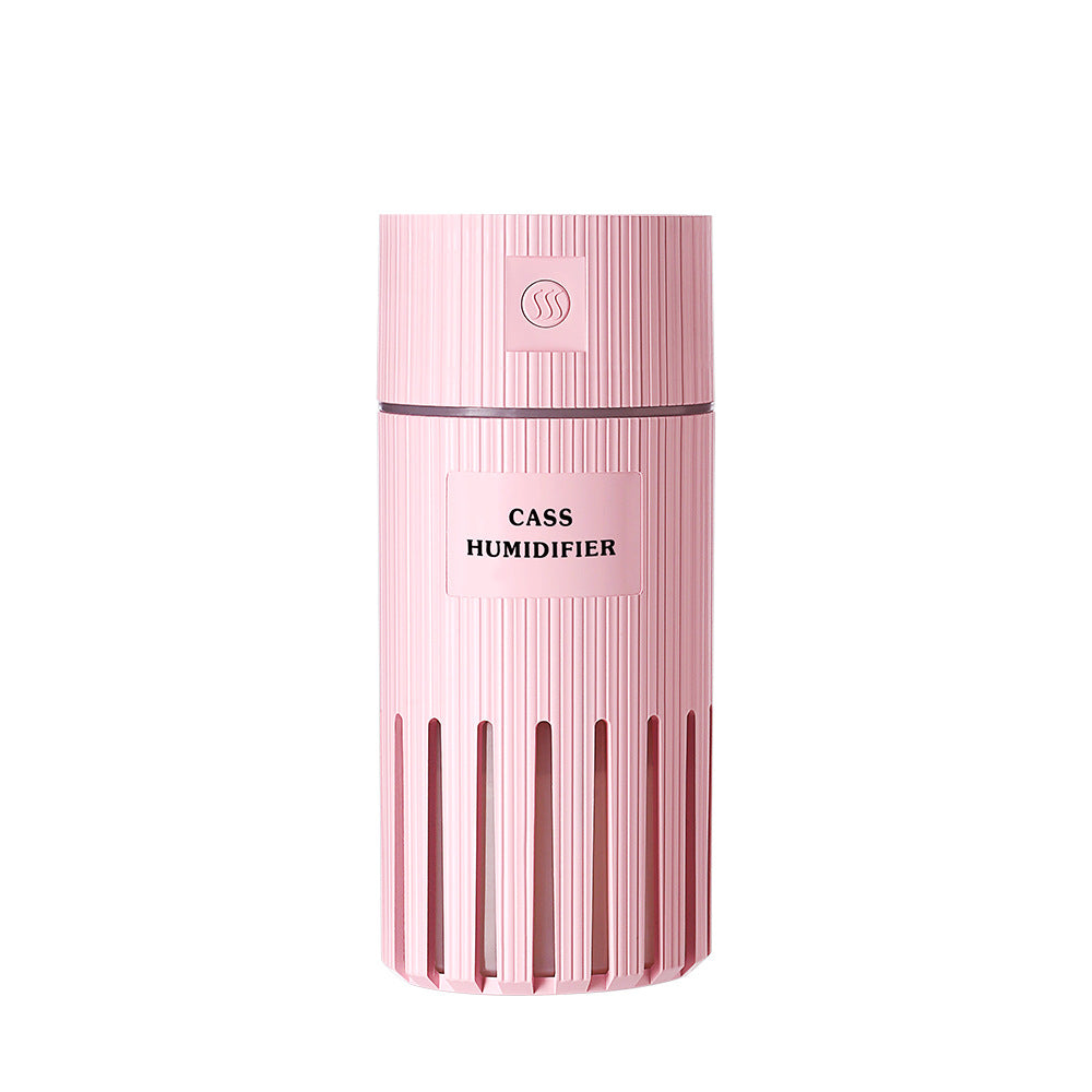 USB Air Humidifier Mini Tabletop 7 Colors Car Mist Maker Mute Office Air Purifier Pink ZopiStyle