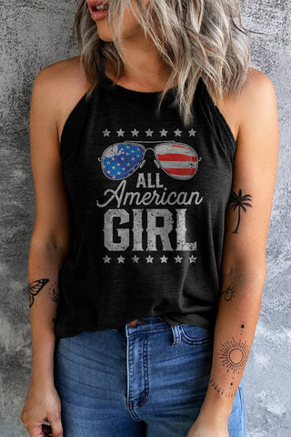 ALL AMERICAN GIRL Graphic Tank Trendsi