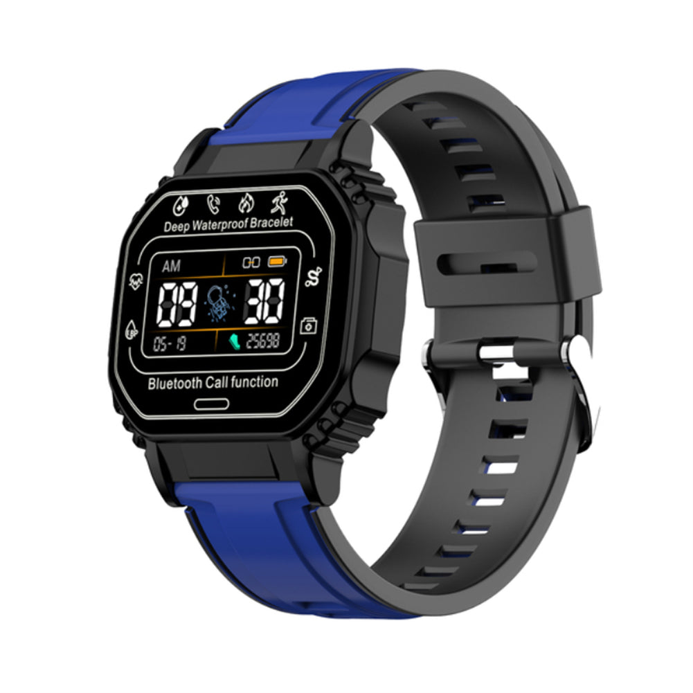 B2 Sports Smart Watch Call Reminder Music Bracelet Answer Calls Music Control Heart Rate Blood Pressure Monitoring Smart Bracelet blue ZopiStyle