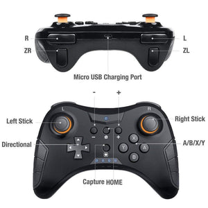 Game Controller TNS-1724 Switch Wireless Handle Switch Pro Wireless Handle NS Gamepad Black ZopiStyle