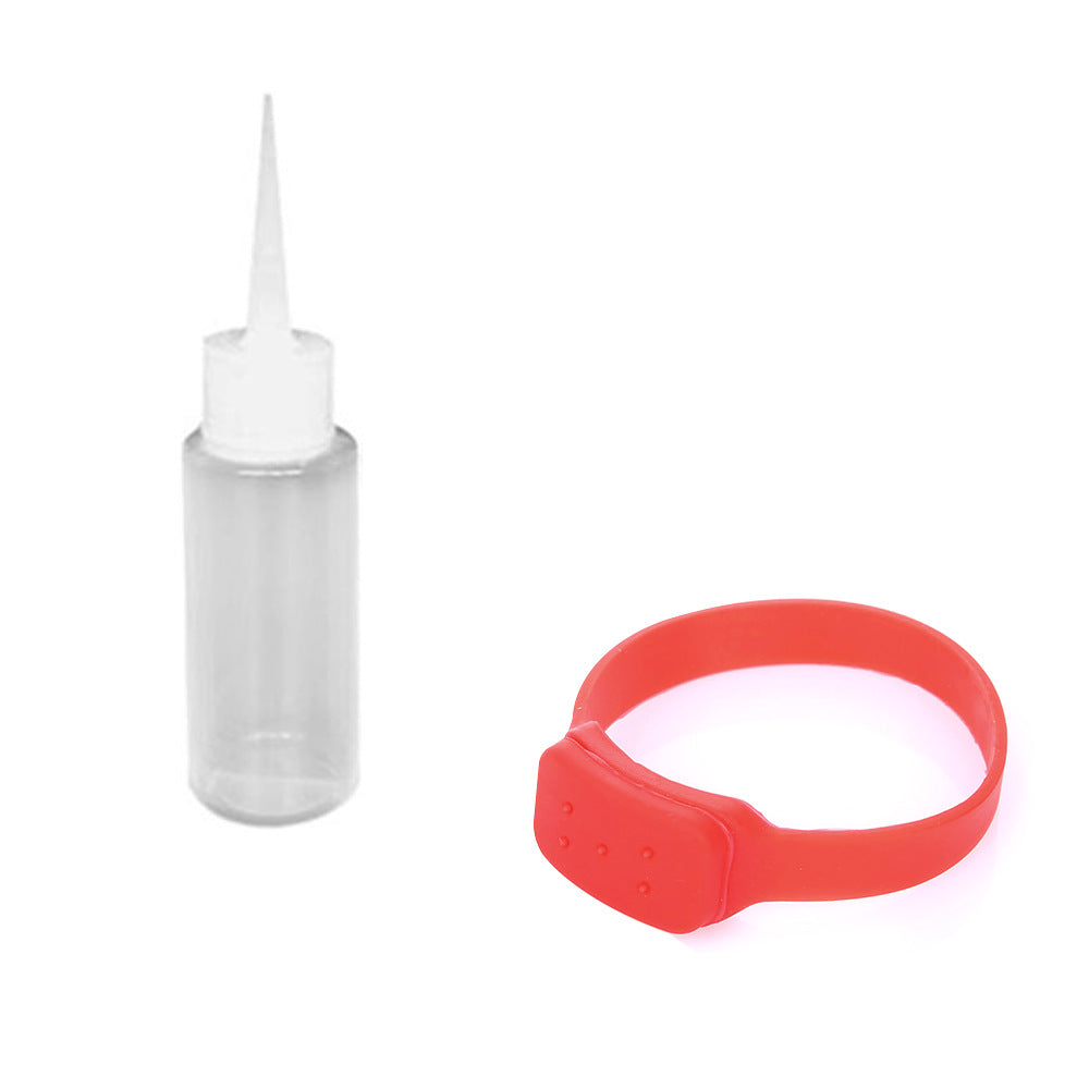 Disinfectant Sanitizer Dispenser Bracelet Sanitizer Bracelet Wristband Hand Sanitizer Dispensing Silicone Bracelet Red suit ZopiStyle