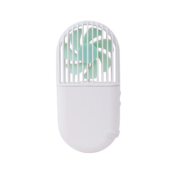 Portable Handheld Spray Humidifying Fan USB Rechargeable Student Fan for Outdoor white_7.8*27.8*16.4mm; ZopiStyle