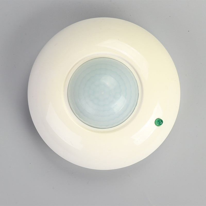 Intelligent PIR Sensor Human Infrared Motion Sensor Light Switch Ceiling Recessed Switch white ZopiStyle