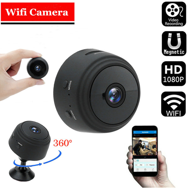 A9 Mini Camera Remote Monitor Home Security 1080p Ip Camera Ir Night Wireless Wifi Mini  Camcorder black ZopiStyle