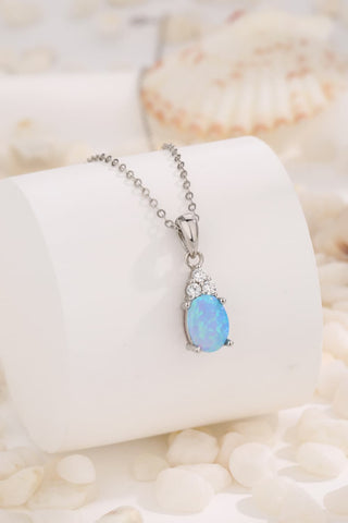 Find Your Center Opal Pendant Necklace Trendsi