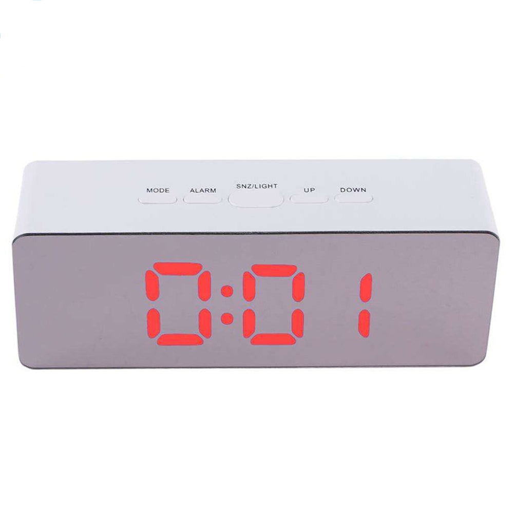 Simple Home Multi-Function LED Digital Alarm Clock PVC Rectangular Light TS-S69-R ZopiStyle