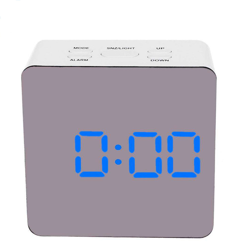 Simple Home Multi-Function LED Digital Alarm Clock PVC Rectangular Light TS-S70-B ZopiStyle